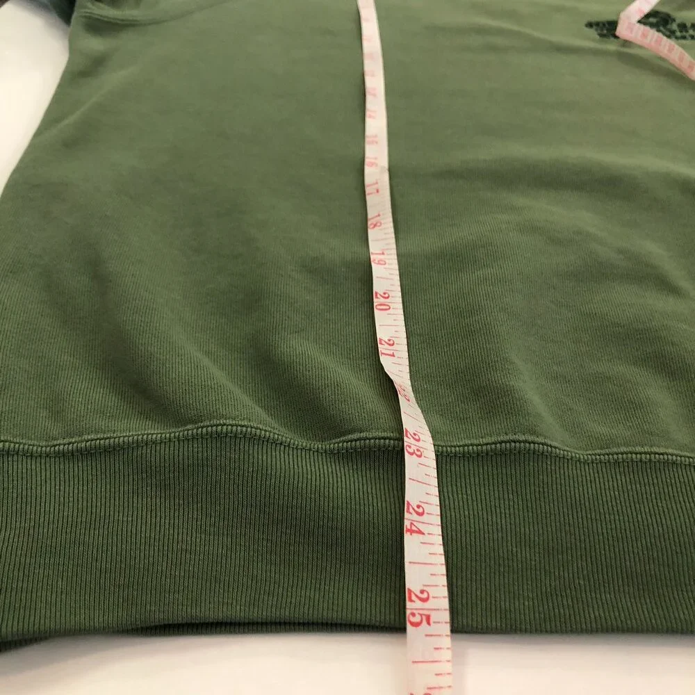 Uniqlo Peanuts Snoopy Joe Cool Crew Neck Sweatshirt Green Pullover Raglan Size S - Picture 11 of 16